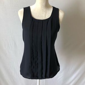 Ann Taylor navy sleeveless shirt